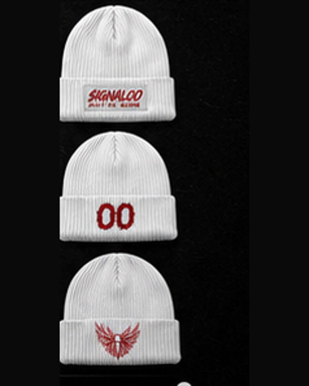 WHITE SIGNAL BEANIE from the SIGNAL 00 Off the Block collection